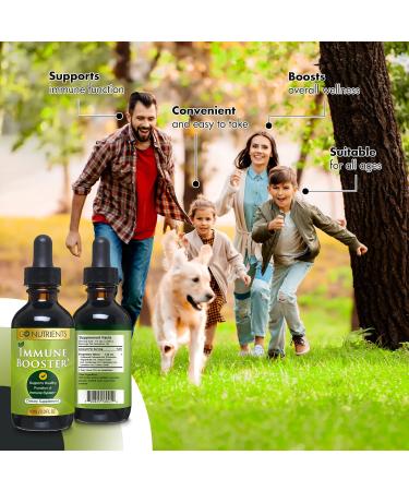 Go Nutrients Immune Booster - Echinacea & Goldenseal Liquid Drops with Usnea Lichen - 60ML - Buy Online on GoSupps.com