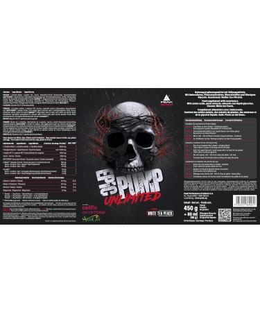 Peak Epic Pump Unlimited 546g - White Tea Peach Pre Workout Booster | 15 Portions | With Liquid Glycerol Oxystorm Cellflo6 L-Citrulline & L-Arginine | International Shipping - Buy Online on GoSupps.com