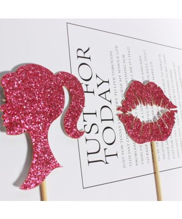 Blopee Cupcake Toppers Princess Cupcake Toppers for Girls Birthday Pink Cupcake Decorations for Birthday Party 12 pcs Cupcake Decor for Bridal Baby Shower Birthday Wedding Themed Party Decorations pink cupcake toppers Mixed1-pink1 - Buy Online on GoSupps.com