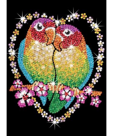 Sequin Art Blue Love Birds Picture Kit - Sparkling Arts and Crafts for Creative Crafting - Buy Online on GoSupps.com