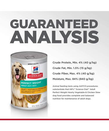 Hill's Science Diet Adult Perfect Weight Canned Wet Dog Food - Pack of 12, 12.5 Ounce Each - Buy Online on GoSupps.com