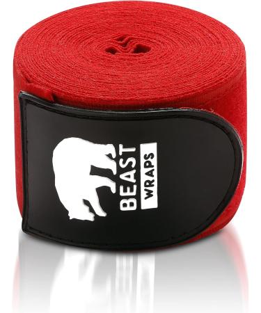Breathable Red Bandages Box - 5m with Thumb Loop for Kickboxing Muay Thai MMA & Martial Arts - Unisex Performance Gear - Buy Online on GoSupps.com