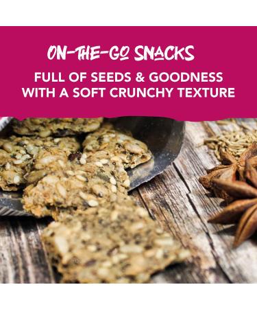 Eva Bold Za atar Keto Crackers 20x30g Bags | 1.4 Net Carbs | Gluten Free Vegan Keto Snacks & High Protein | Low Carb Seeded Crisp Breads | Plant Based Keto Food - Buy Online on GoSupps.com
