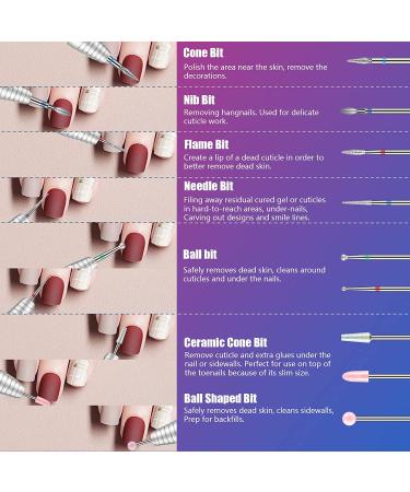 30Pcs 3/32 Inch Ceramic & Diamond Nail Drill Bits Set for Acrylic Gel Manicure Pedicure - Includes 3 Cases - Buy Online on GoSupps.com