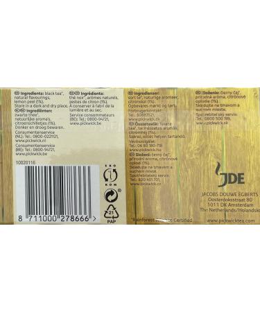  Pickwick Pickwick Citroen Thee Lemon Tea Bags 1.5 g Pack of 20 - Buy Online on GoSupps.com