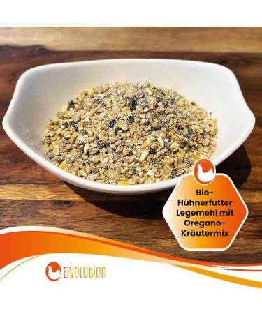 Egg Volution Organic Chicken Food 800g - Premium Laying Flour with Oregano for Hens Quail & Poultry - Healthy & Delicious Single Feed - Buy Online on GoSupps.com