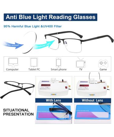 Shop Durable Progressive Multifocus Photochromic Reading Glasses for Men | Anti-Blue Light Multifocal Readers | Black 1.5x - International Shipping Available - Buy Online on GoSupps.com