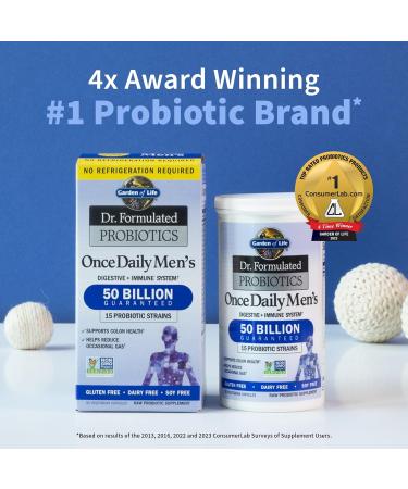 Garden of Life Men's Probiotics 50 Billion CFU + Vitamin Code Vitamin C 500mg 120 Capsules Bundle - Buy Online on GoSupps.com