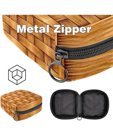 Stylish Structured Women's Binding-Up Bag - Portable Menstrual Pad & Cup Bag with Zipper for Teens & Women - Buy Online on GoSupps.com