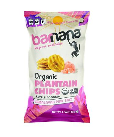 Barnana Organic Plantain Chips Himalayan Pink Salt 5 oz (140 g)