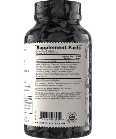 Crystal Star Beautiful Skin Supplement - 60 Vegetarian Capsules for Radiant Skin - Buy Online on GoSupps.com