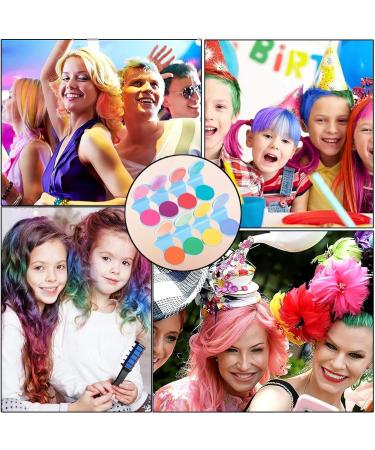 8 Colors Hair Chalks for Girls Kids Washable Portable Temporary Bright Hair Non-Sticky Bright Hair Chalk for Halloween Christmas Makeup Birthday Party Cosplay Styling Dyes Tool - Buy Online on GoSupps.com