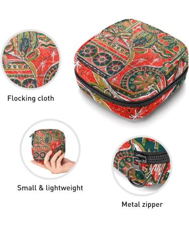 GIAPB Period Bag Sanitary Napkin Storage Pouch | Xmas Baubles Pattern | Color4210 - Buy Online on GoSupps.com