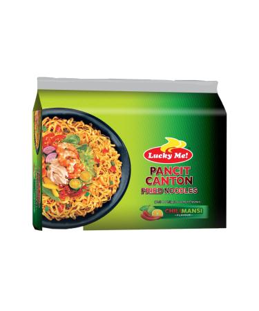 Lucky Me Instant Pancit Canton Instant Noodles with Chilli and Citrus Fruit Flavour Chow Mein Chili-mansi Flavour 60gx6packs 360g Product of Phillipine Filipino Noodles Chillimansi 360 g (Pack of 1)