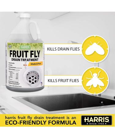 Harris Fruit Fly Drain Treatment Gel - Indoor 128oz Fruit Fly Killer - Buy Online on GoSupps.com