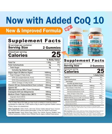 Methylated Multivitamin Gummies 1 Pack with Vegan Omega-3 Gummies 2 Pack - Buy Online on GoSupps.com