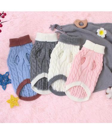 Buy Petyoung Dog Sweater Vest - Warm Knitting Coat for Small & Medium Dogs - Winter Pet Clothes in Beige - Buy Online on GoSupps.com