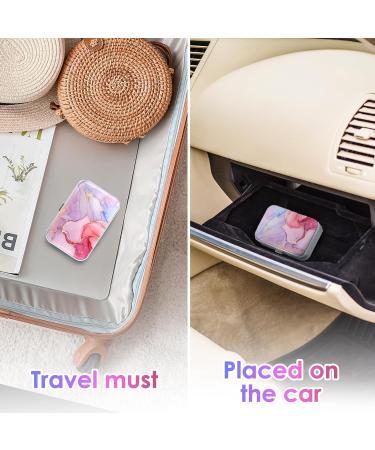 Gerkia Portable Dental Floss Box | Travel-Friendly Dental Floss Picks & Silk Dispenser | Pink Marble Design - Buy Online on GoSupps.com