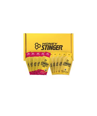 Honey Stinger Energy Gel Variety Pack | 5 Packs Each of Gold and Organic Fruit Smoothie | Gluten Free & Caffeine Free | for All Exercises | Sports Nutrition for Home & Gym, Pre and Mid Workout Variety Pack 1.1 Ounce (Pack …