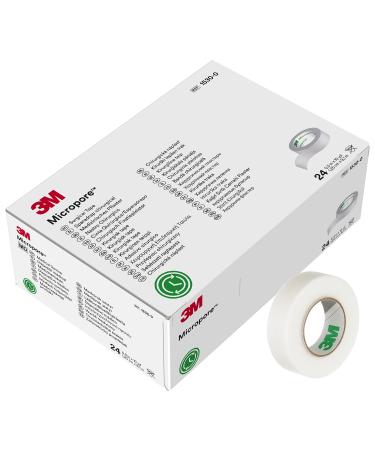 3M Micropore Surgical Tape 1530-0 1/2 IN x 10 YD (1. 25cm x 9 1m) 24 Rolls/Carton 10 Cartons/Case