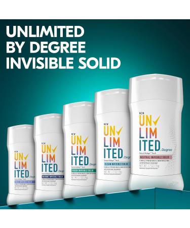 Degree Deodorant Men Unlimited Stick Pack - 96-Hour Protection Neutral (Almond & Lily of the Valley) Scented 2.7 Oz Ea (Pack of 2) - Buy Online on GoSupps.com