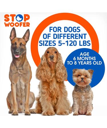STOPWOOFER Ultrasonic Dog Training & Bark Control Device - Anti Barking Deterrent for Small, Medium, Large Dogs - Up to 16.4ft Range - Safe for Humans & Pets - Black - Buy Online on GoSupps.com