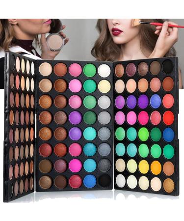 120 Colors Eyeshadow Palette Long Lasting Glitter Matte Eye Shadow Palette for Eye Makeup - Buy Online on GoSupps.com