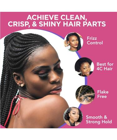 Esha Slick N Slay Braiding Gel 3-in-1 Ultra Extreme Hold for Hair - Peach 17 Fl Oz - Buy Online on GoSupps.com
