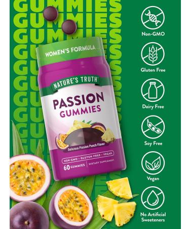 Buy Nature's Truth Passion Gummies - Horny Goat Weed & Maca for Women | Vegan Non-GMO Gluten-Free | 60 Count Passion Punch - Buy Online on GoSupps.com