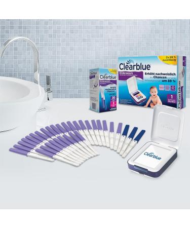 Clearblue Fertility Monitor Advanced Set - 1 Monitor + 33 Test Sticks for Accurate Ovulation Tracking | Ship Internationally - Buy Online on GoSupps.com