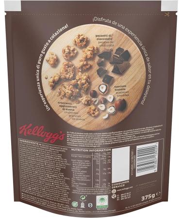 Kellogg's Extra Cioccolato e Nocciole 100% Whole Grain Chocolate Hazelnut Crispy Oat Flakes 375g Pack of 3 - Buy Online on GoSupps.com