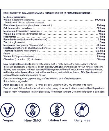 Sisu Energy Boost with Ester-C Orange 24-hour Immune Support Vitamin C Drink Mix with Energizing B Vitamins & Electrolytes 30 Individual Packets Vegan Non-GMO Gluten Dairy Free - Buy Online on GoSupps.com