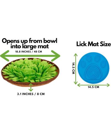 PUP PARENTS Dog Snuffle Mat and Lick Mat Combo - Interactive Slow Feeding and Stress-Reducing Toys for Dogs - Buy Online on GoSupps.com