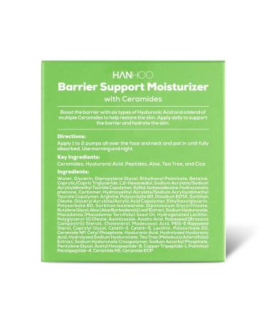 HANHOO Barrier Support Moisturizer 1.7 Fl Oz Gel-Cream Face Moisturizer with Ceramides and Hyaluronic Acid for Acne-Prone Skin - Buy Online on GoSupps.com
