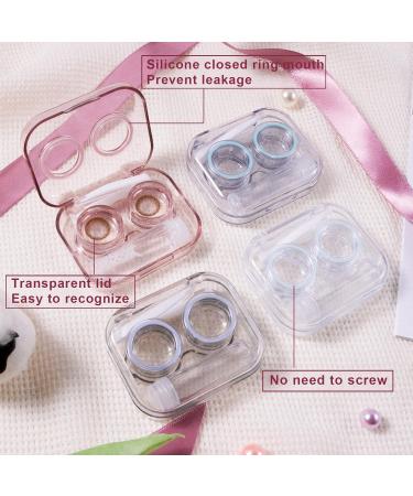 TATINO 4-Piece Clear Contact Lens Case Travel Set - Easy Flip Lid Compact Design Perfect for All Scenarios - Shop Now - Buy Online on GoSupps.com