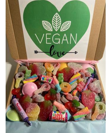 VEGAN Sweet Box - Pick N Mix - Fresh - Personalised for free - Present - Made to order - Birthday - Veganuary - Teacher - Buy Online on GoSupps.com