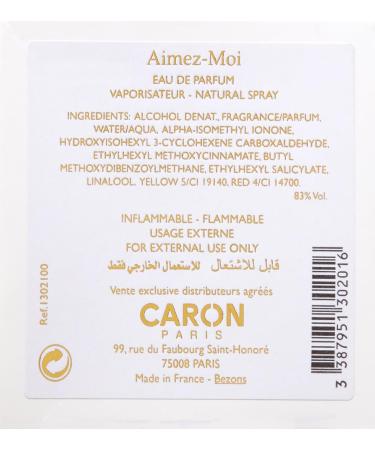 CARON PARIS Aimez-Moi Eau de Parfum Spray 3.3 Fl Oz - Buy Online on GoSupps.com
