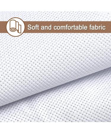 Anjmd 59x39 Inch 11 Count Aida Cloth White, DIY Cross Stitch Fabric for Home Embroidery - Buy Online on GoSupps.com