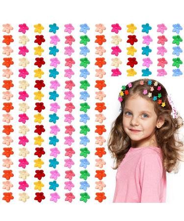 100PCS Mini Flower Hair Claw Clips for Baby Girls | Colorful Toddler Hair Accessories with Strong Hold - Buy Online on GoSupps.com