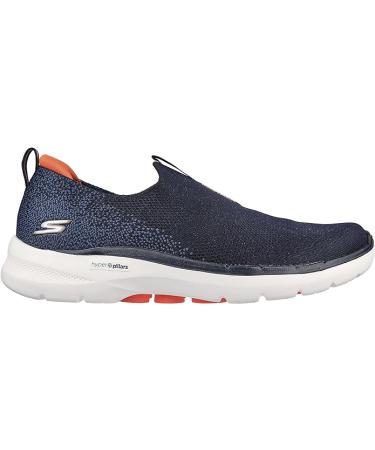 Skechers Men's Walking Shoes - Navy Orange - Size 9 - Buy Online on GoSupps.com