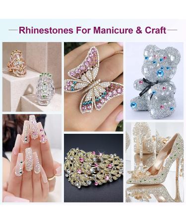 Subay 2500Pcs Nail Art Rhinestones Kit - 12 Colors, 3 Size Gems & Crystals in Storage Organizer Box - Tweezer, 2 Wax Pencils - Multicolor Rhinestones Set - Buy Online on GoSupps.com
