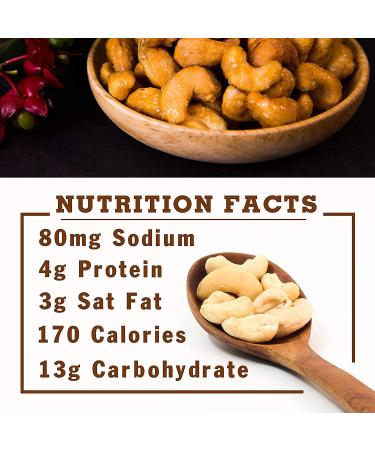 LAFOOCO Sea Salt Caramel Cashews 14.1 oz - Premium Roasted Cashews | Resealable Jar | Nutrient-Rich Protein Snack | Perfect Gift for Celebrations, Holidays, Birthdays - Buy Online on GoSupps.com