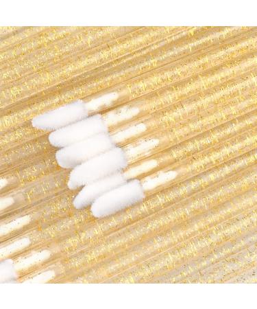 G2PLUS 200 PCS Disposable Lip Gloss Brushes - Crystal Gold Lip Applicator Wands for Makeup Application - Buy Online on GoSupps.com