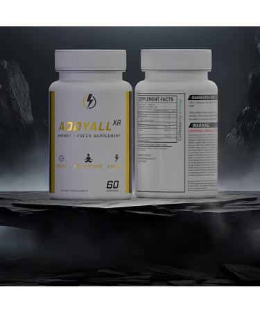 AddyAll - Adderall Alternative - Luxury Energy Management - Focus & Energy Supplement - High End Brain Booster - Focus, Energy, and Memory Support Vitamins - 60 Day Supply - Buy Online on GoSupps.com