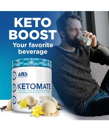 ANS PERFORMANCE Ketomate Coffee Creamer - French Vanilla - 10.3 Oz. - Buy Online on GoSupps.com