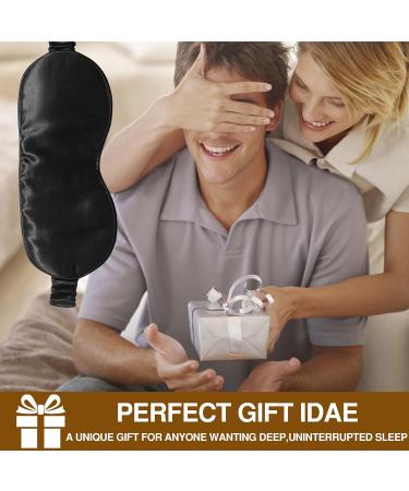 100% Pure 6A Mulberry Silk Eye Mask | Handmade 22 Momme Black Sleep Mask | Soft Luxurious Silk Blindfold for Better Sleep - Buy Online on GoSupps.com