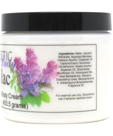 Eclectic Lady Lilac Satin & Silk Cream Body Lotion 16 oz | Shea Butter Aloe Silk Amino Acids Vitamin E | Handcrafted & Phthalate-Free | Perfect for Women - Shop Internationally - Buy Online on GoSupps.com
