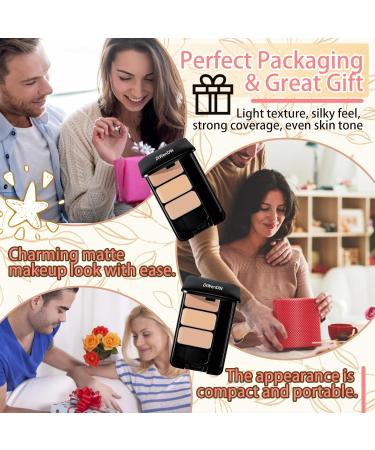 3 Colors Corrector Palette Moisturizing Long Lasting Waterproof Cream Contour Makeup Palette Color Correcting Concealer Natural Flawless Full Coverage Liquid Foundation Set with Makeup Brushes - Buy Online on GoSupps.com