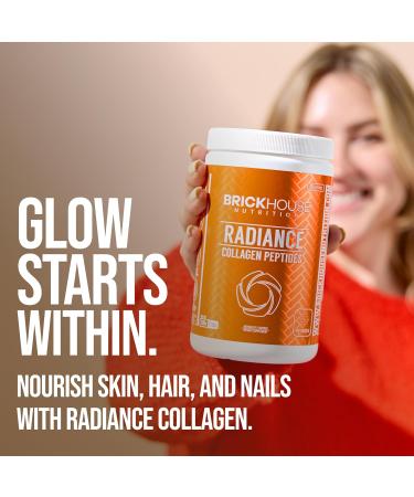 BRICKHOUSE NUTRITION Radiance: Collagen Peptides Powder for Skin & Hair Growth | Anti-Aging Collagen Supplements with Hyaluronic Acid - Unflavored - Buy Online on GoSupps.com