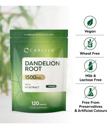 Horbaach Horseweed Powder Tablets 1500mg 120 Dandelion Root Extract Tablets Dandelion Root Extract Vegan Carlyle - Buy Online on GoSupps.com